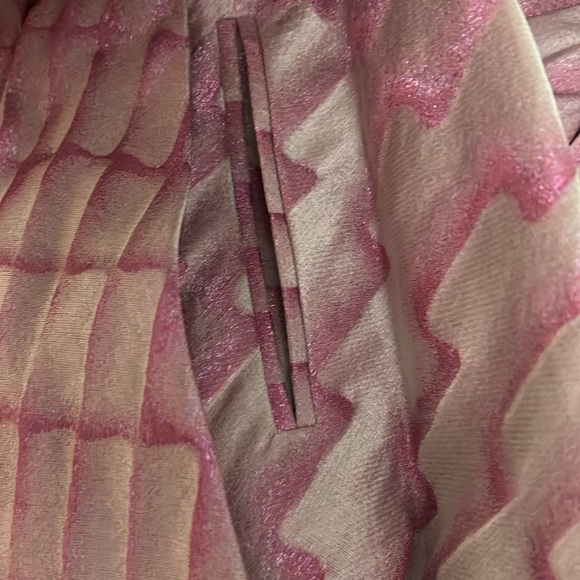 Balenciaga Pink Snakeskin Miniskirt with texture, sparkle, flare, and pockets! - Picture 10 of 10